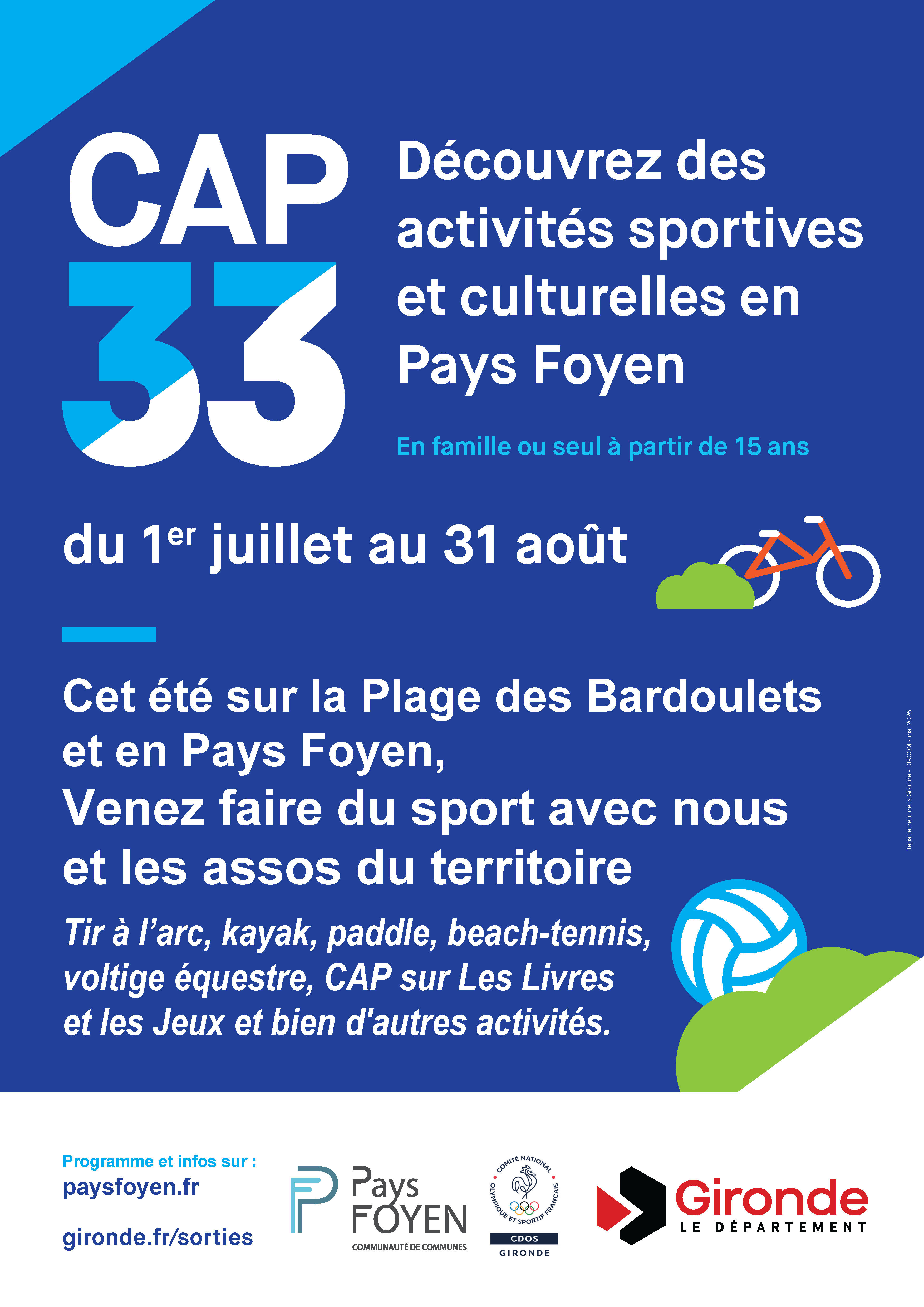 affiche cap 33 adapté au pays foyen