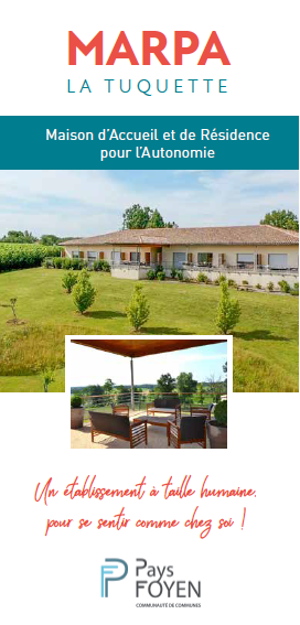Dépliant de la MARPA La Tuquette à Margueron