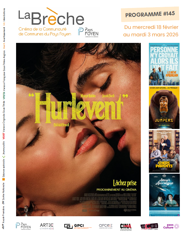 Image du programme du cinéma avec les affiches des films projetés