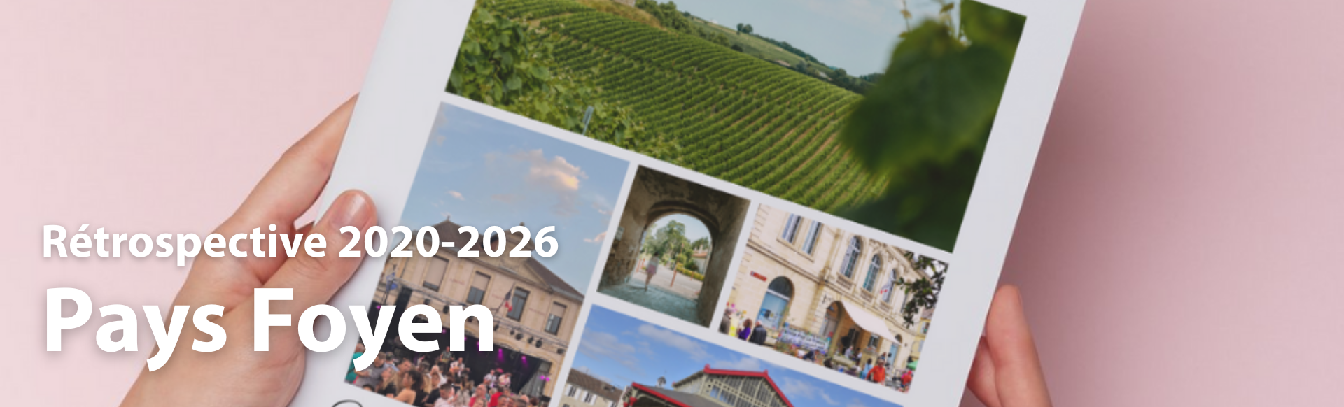 Mains tenant un document qui n'est autre que la rétrospective du mandat 2020-2026