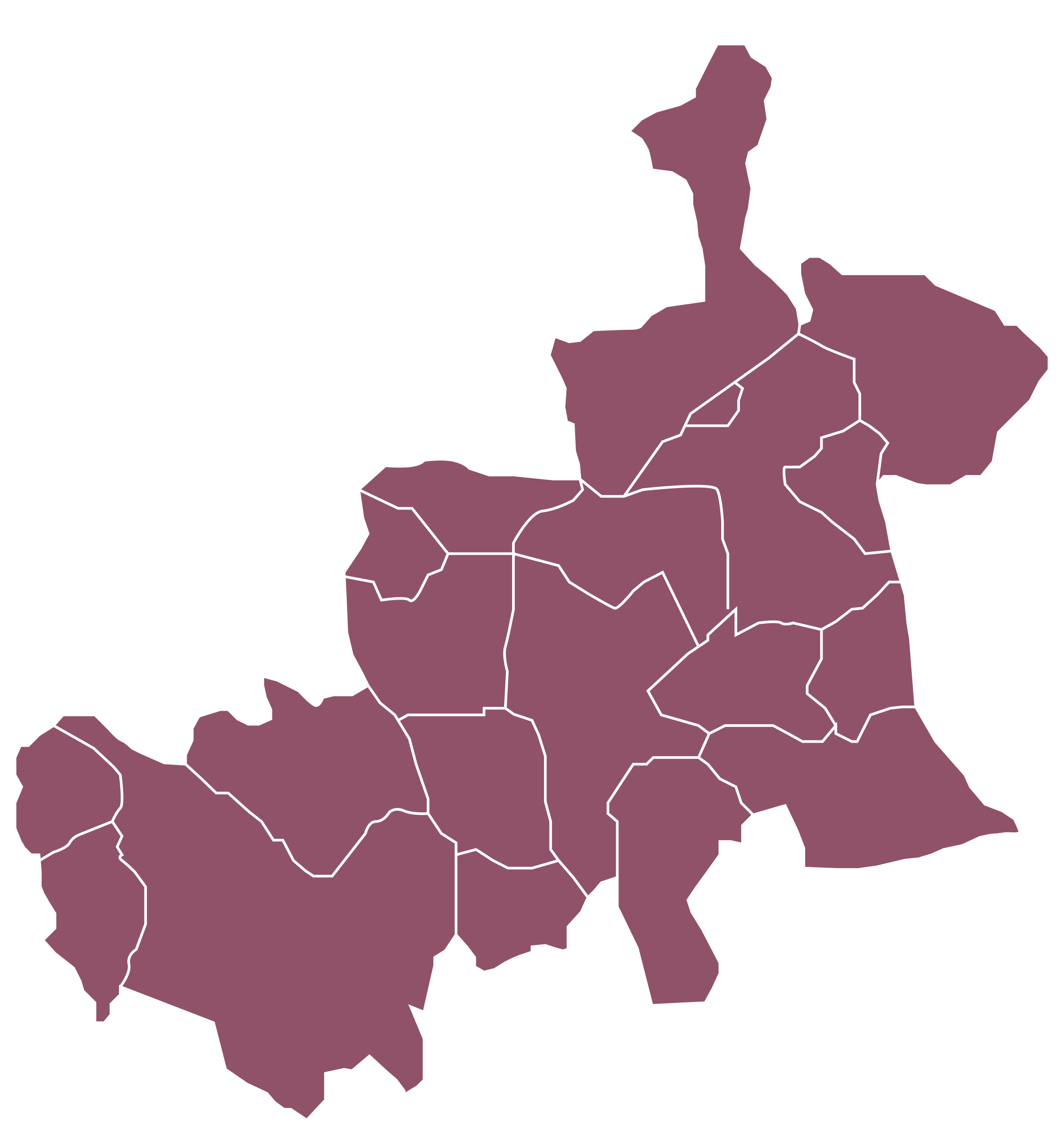 Carte du territoire Pays Foyen