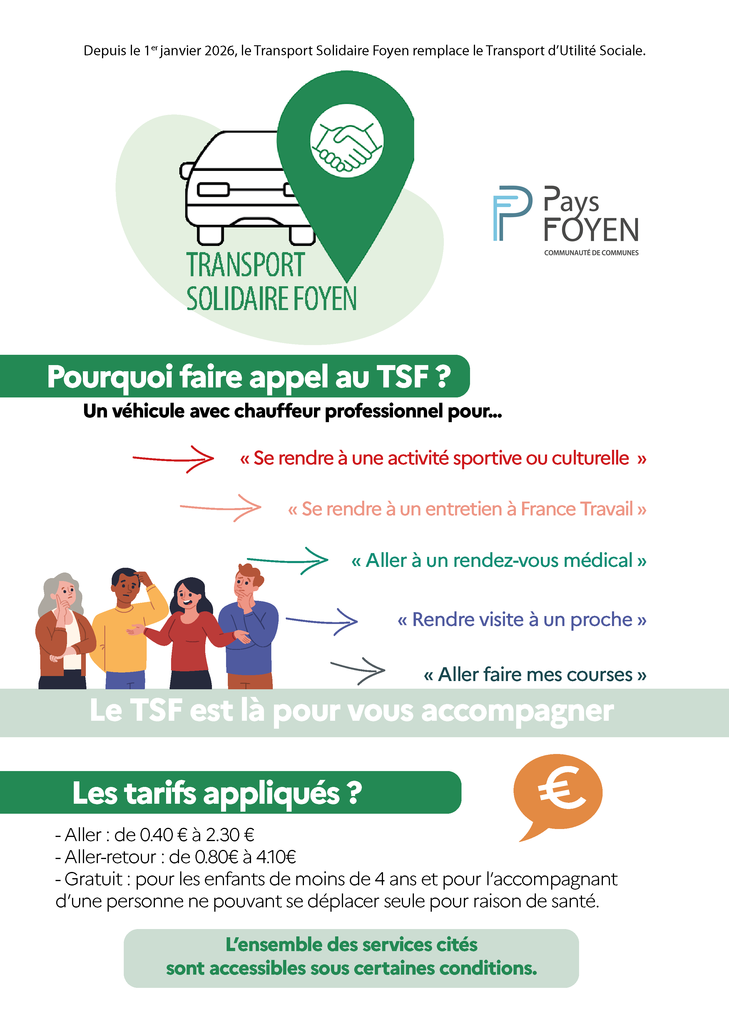 Capture écran du flyer du TSF